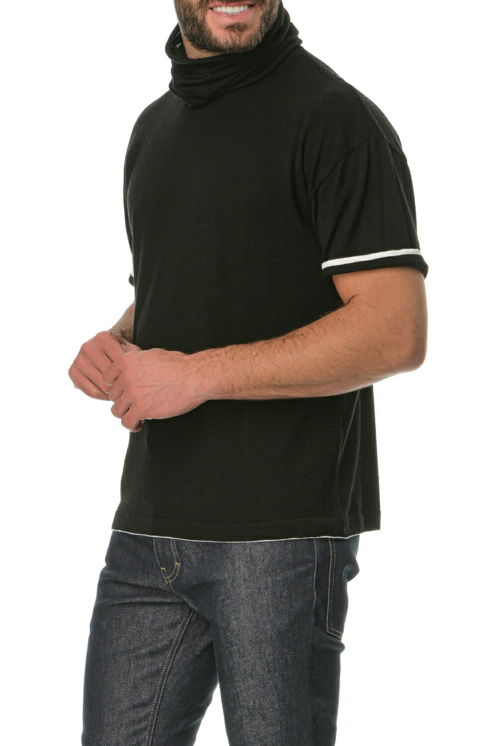 Merino Wool black Neckband - Image 3