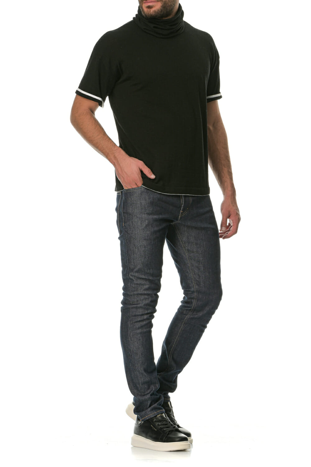 Merino Wool black Neckband - Image 8