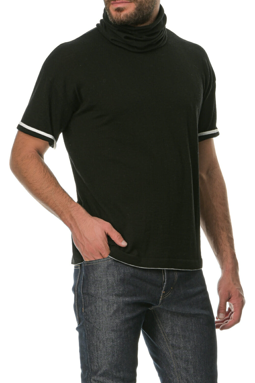 Merino Wool black Neckband - Image 5