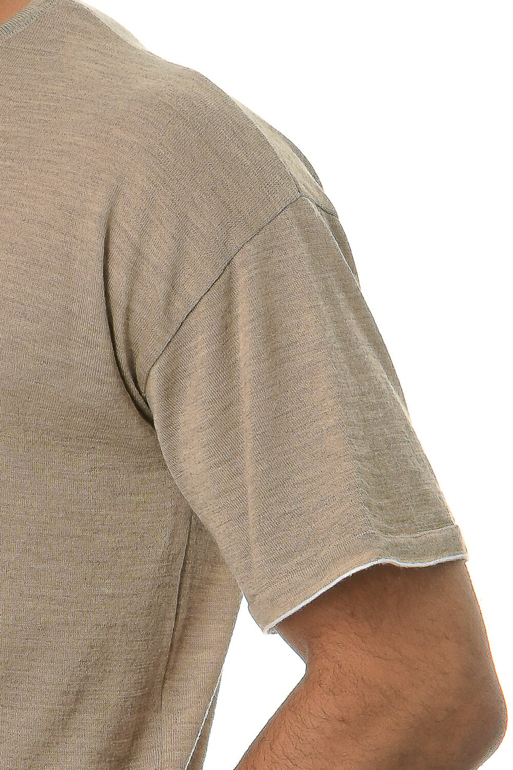 Merino Wool natural Man T-Shirt - Image 9