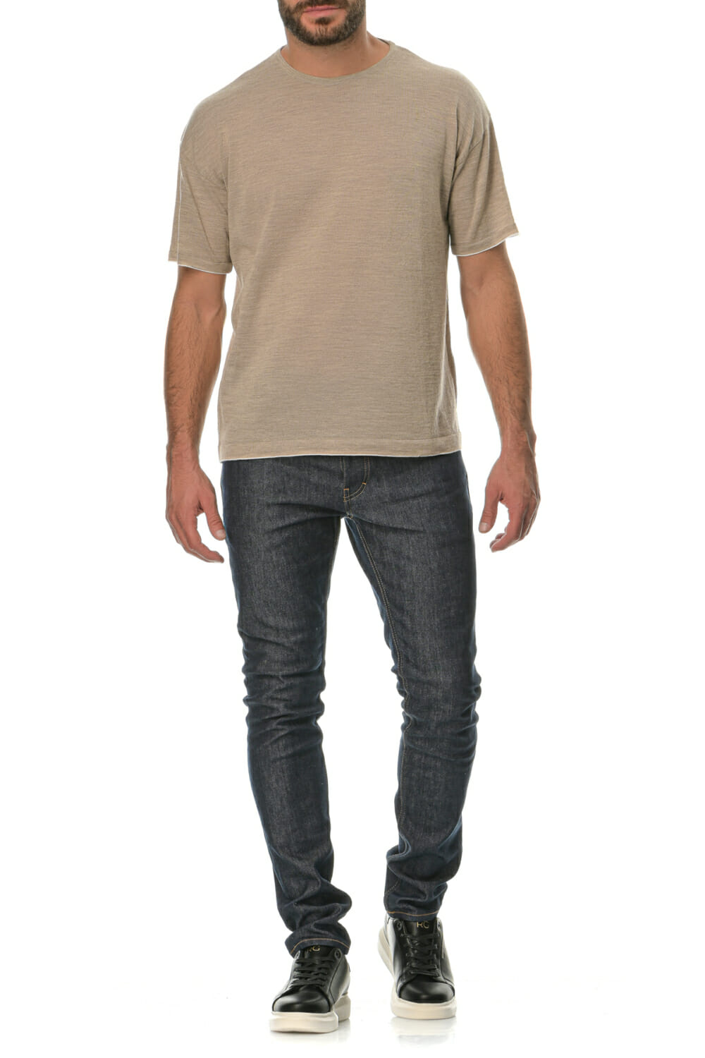 Merino Wool natural Man T-Shirt - Image 5