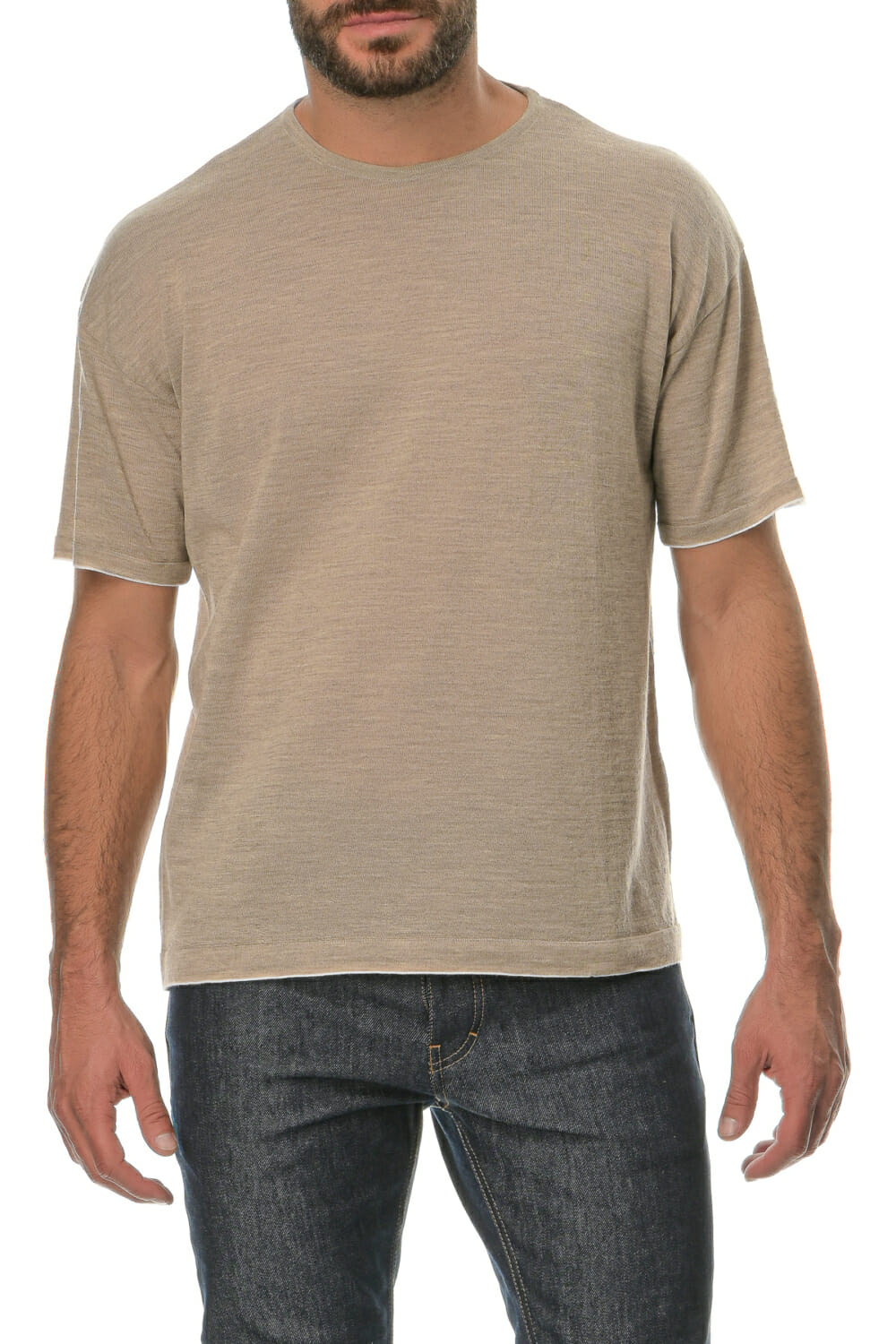 Merino Wool natural Man T-Shirt