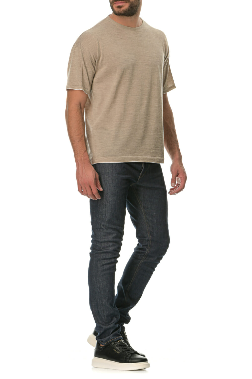 Merino Wool natural Man T-Shirt - Image 7