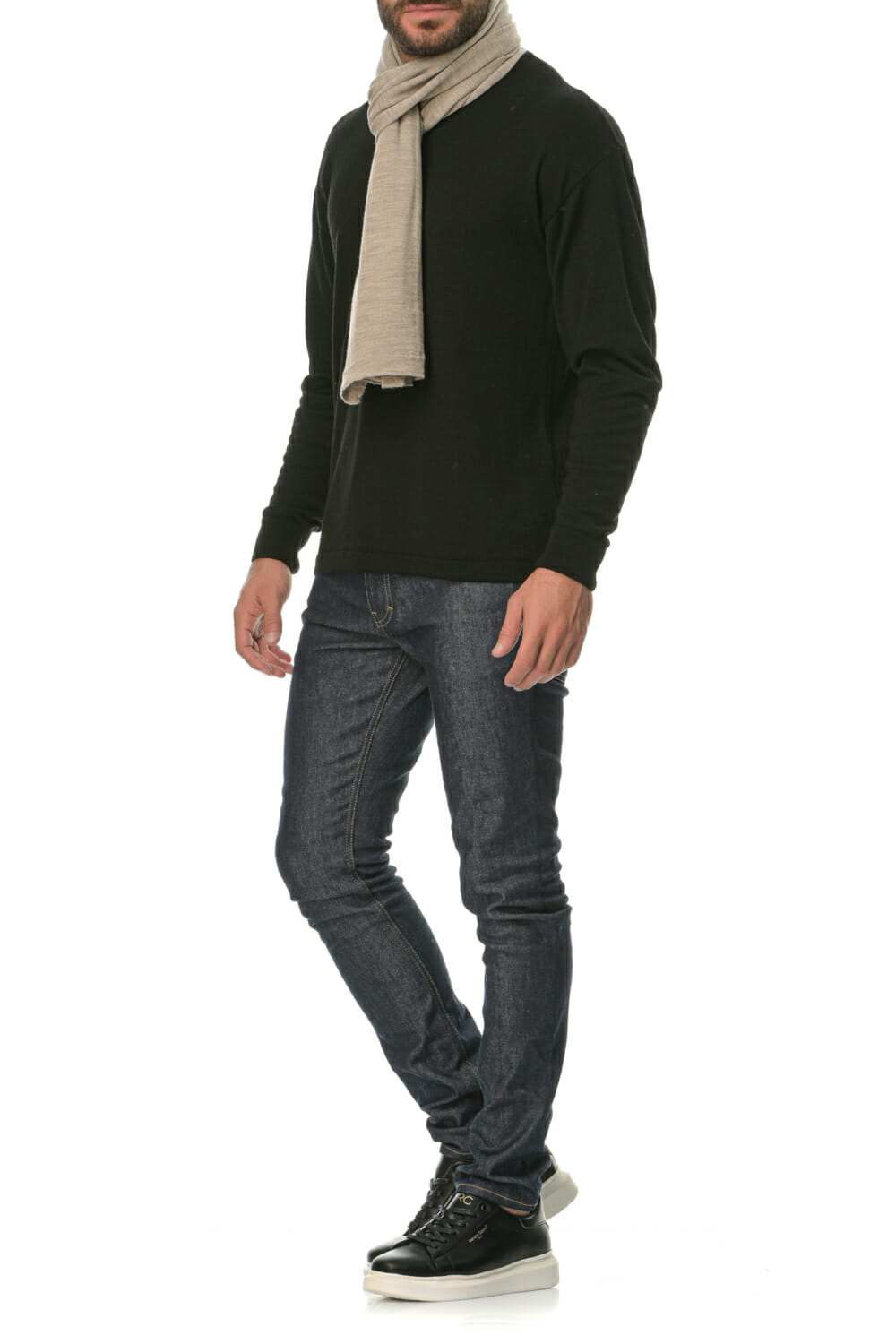 Merino Wool natural Man Scarf - Image 5