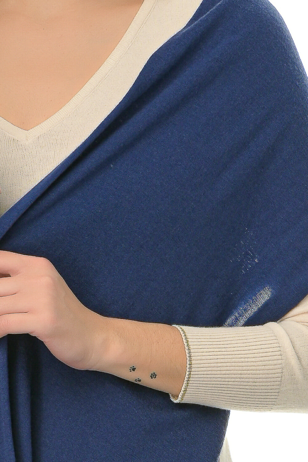 Merino Wool blueink Shawl - Image 11