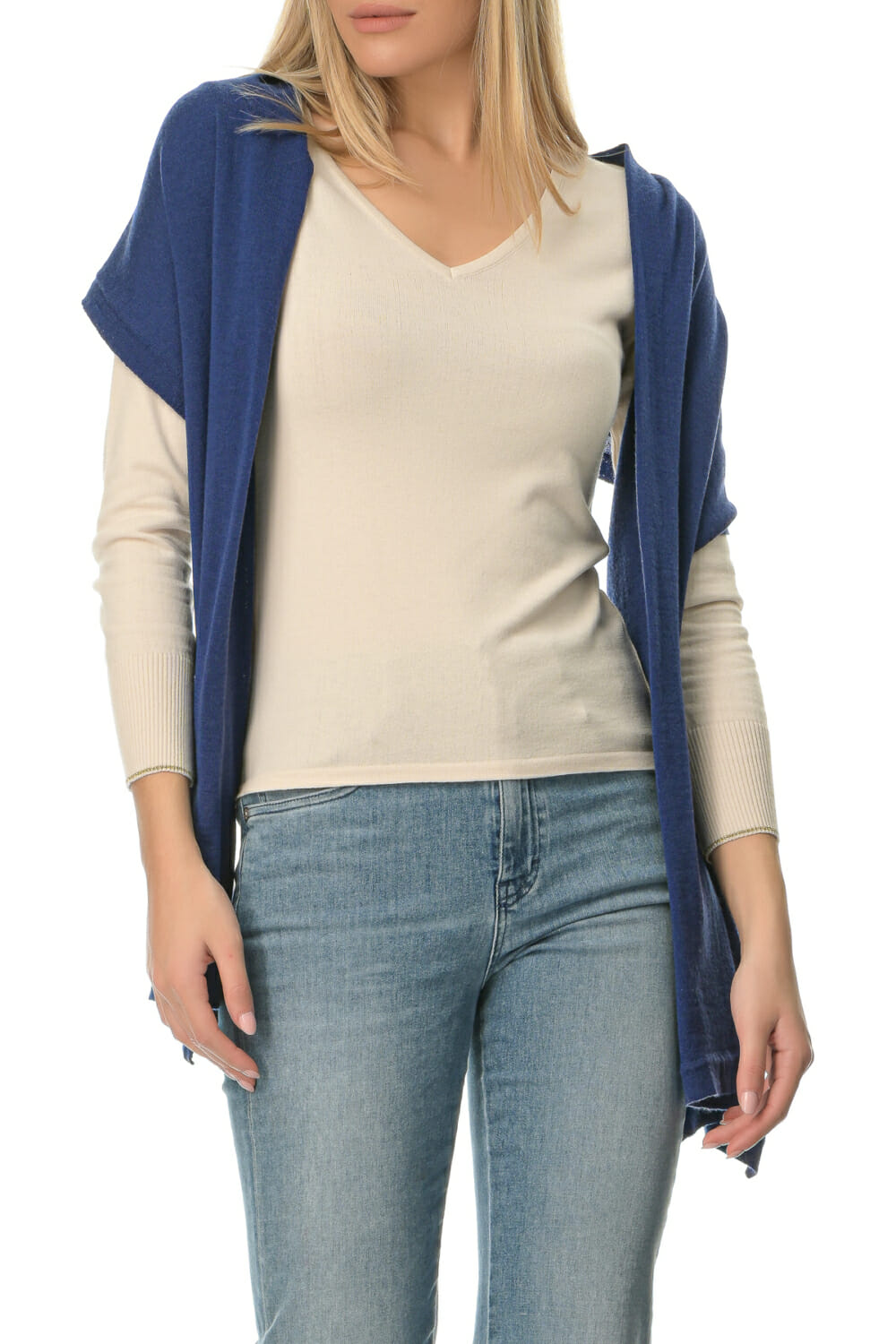 Merino Wool blueink Shawl - Image 4