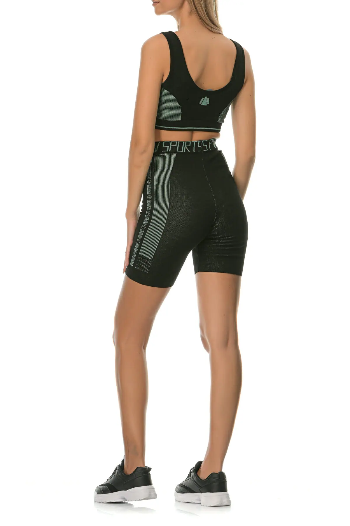 Natural Sportswear Teal black Astylos Bralet - Image 6