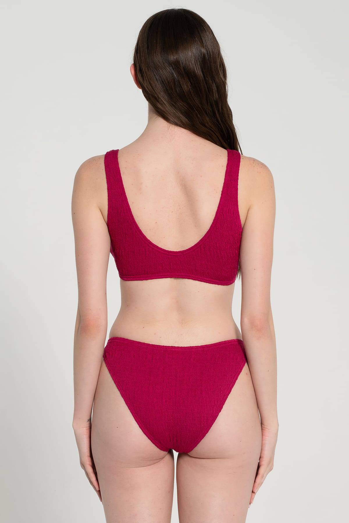 Pepper Vally cotton swimwear bikini bustier cherry back