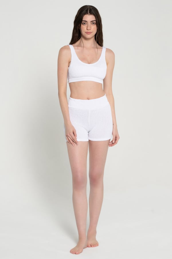 Pepper Vally cotton activewear set white hero
