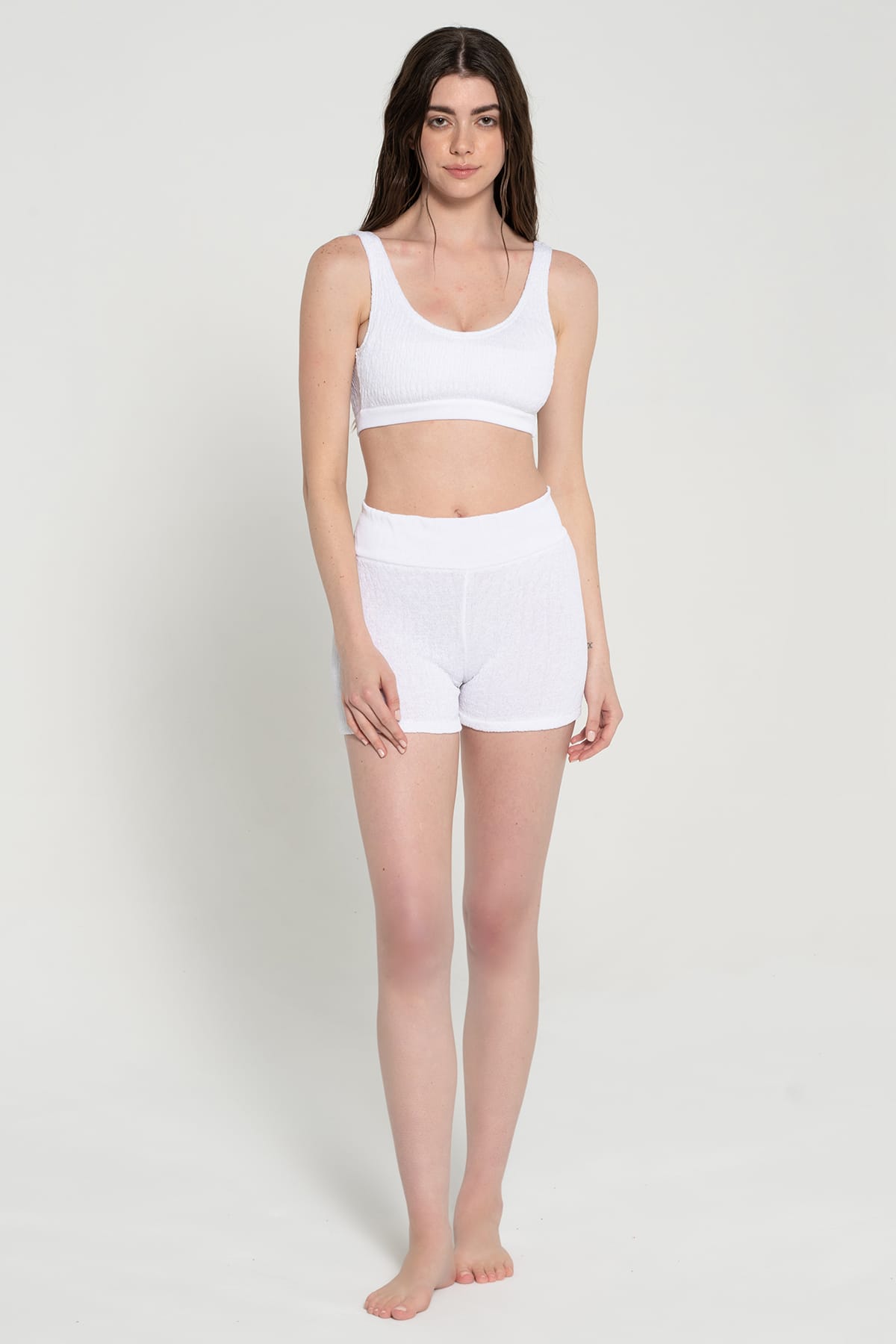 Pepper Vally cotton activewear set white hero